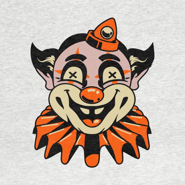 Creepy Vintage Clown Halloween by SLAG_Creative